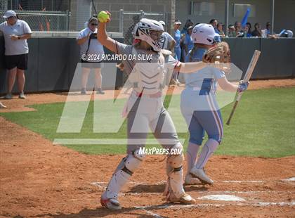 Thumbnail 2 in Katy vs Brazoswood (UIL 6A Softball Region 3 Semifinal) photogallery.