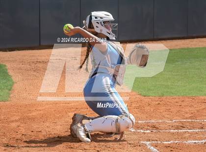 Thumbnail 3 in Katy vs Brazoswood (UIL 6A Softball Region 3 Semifinal) photogallery.