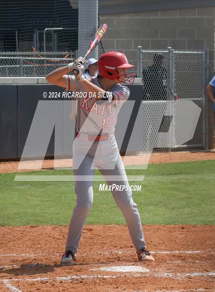 Thumbnail 3 in Katy vs Brazoswood (UIL 6A Softball Region 3 Semifinal) photogallery.
