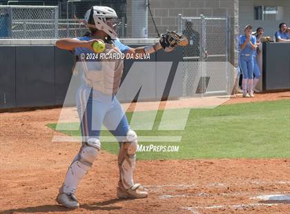 Thumbnail 3 in Katy vs Brazoswood (UIL 6A Softball Region 3 Semifinal) photogallery.