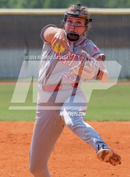 Thumbnail 1 in Katy vs Brazoswood (UIL 6A Softball Region 3 Semifinal) photogallery.