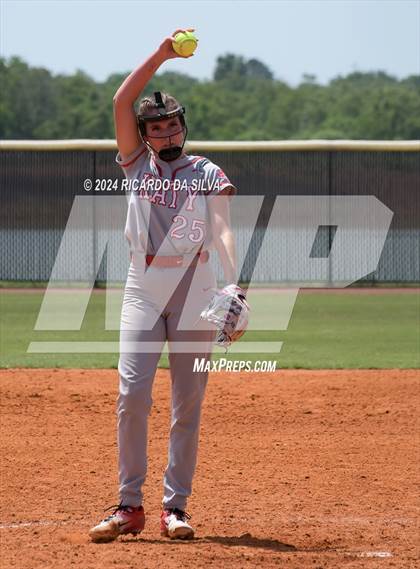 Thumbnail 3 in Katy vs Brazoswood (UIL 6A Softball Region 3 Semifinal) photogallery.