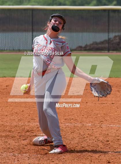 Thumbnail 1 in Katy vs Brazoswood (UIL 6A Softball Region 3 Semifinal) photogallery.
