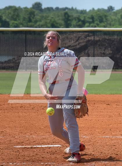 Thumbnail 1 in Katy vs Brazoswood (UIL 6A Softball Region 3 Semifinal) photogallery.