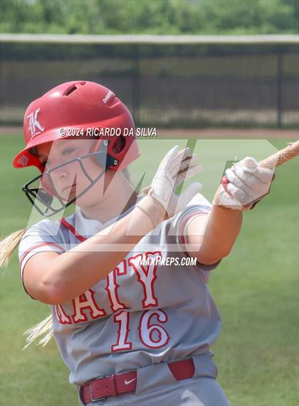 Thumbnail 3 in Katy vs Brazoswood (UIL 6A Softball Region 3 Semifinal) photogallery.