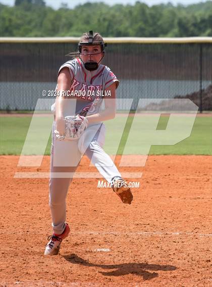 Thumbnail 3 in Katy vs Brazoswood (UIL 6A Softball Region 3 Semifinal) photogallery.