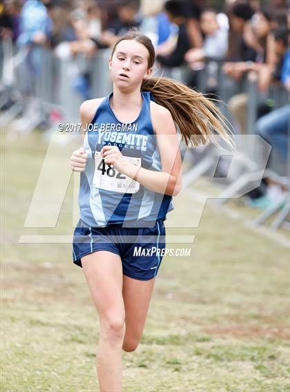 Thumbnail 2 in CIF Central Section Cross Country Championships (Girls D4 Race) photogallery.