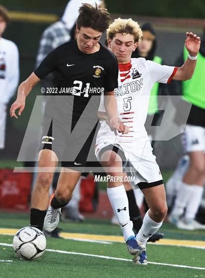 Thumbnail 1 in Hilton @ McQuaid Jesuit (NYSPHSAA Section 5 Class AA Semifinal) photogallery.