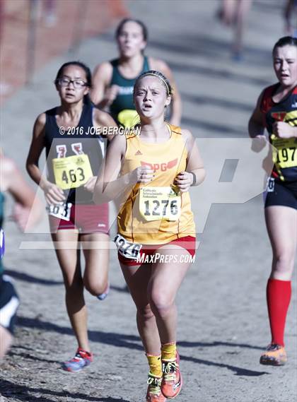 Thumbnail 2 in CIF State Cross Country Championships (D4 Girls Race) photogallery.