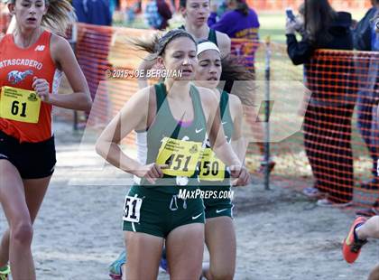 Thumbnail 2 in CIF State Cross Country Championships (D4 Girls Race) photogallery.