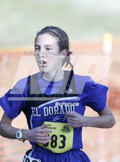 Thumbnail 3 in CIF State Cross Country Championships (D4 Girls Race) photogallery.