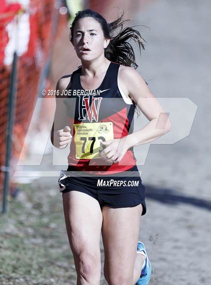 Thumbnail 2 in CIF State Cross Country Championships (D4 Girls Race) photogallery.