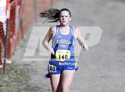 Thumbnail 2 in CIF State Cross Country Championships (D4 Girls Race) photogallery.