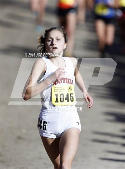 Thumbnail 2 in CIF State Cross Country Championships (D4 Girls Race) photogallery.