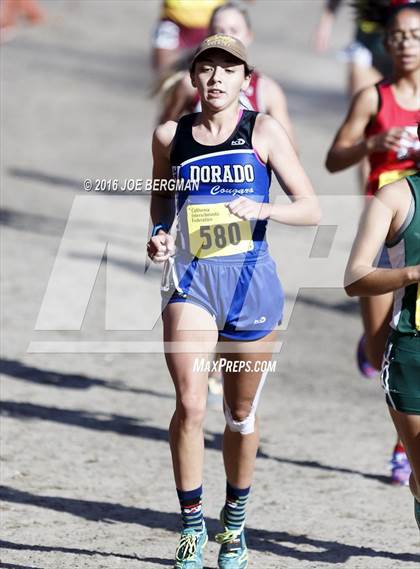 Thumbnail 1 in CIF State Cross Country Championships (D4 Girls Race) photogallery.