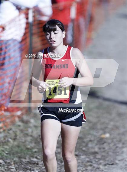 Thumbnail 2 in CIF State Cross Country Championships (D4 Girls Race) photogallery.