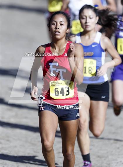 Thumbnail 2 in CIF State Cross Country Championships (D4 Girls Race) photogallery.