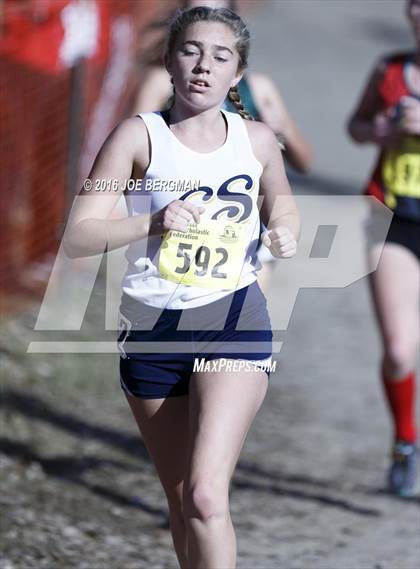 Thumbnail 1 in CIF State Cross Country Championships (D4 Girls Race) photogallery.