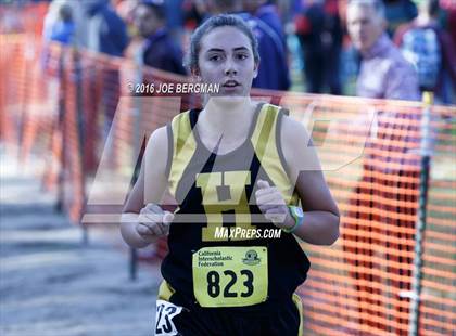 Thumbnail 2 in CIF State Cross Country Championships (D4 Girls Race) photogallery.