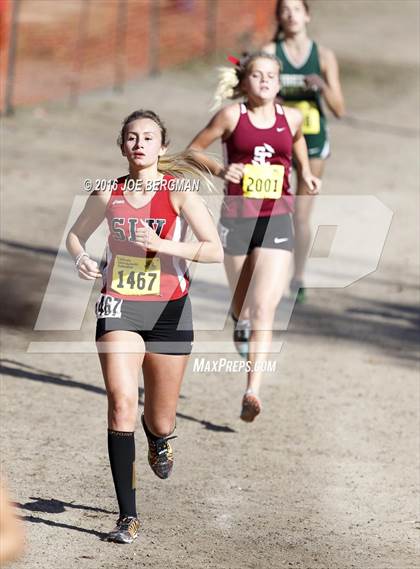 Thumbnail 2 in CIF State Cross Country Championships (D4 Girls Race) photogallery.