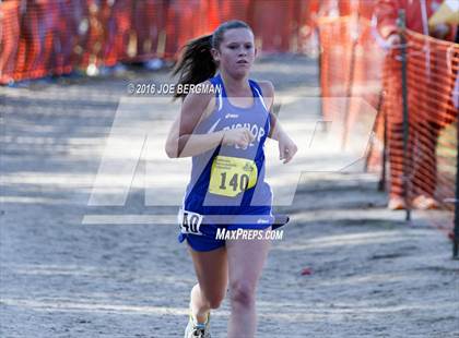 Thumbnail 1 in CIF State Cross Country Championships (D4 Girls Race) photogallery.