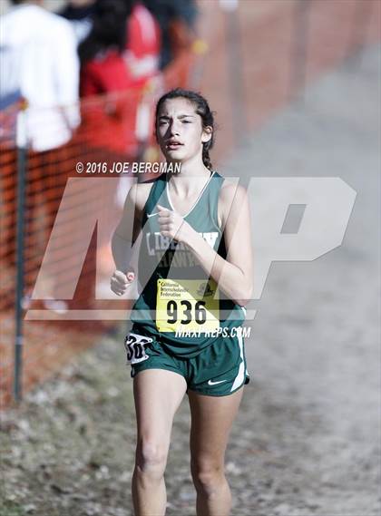 Thumbnail 2 in CIF State Cross Country Championships (D4 Girls Race) photogallery.