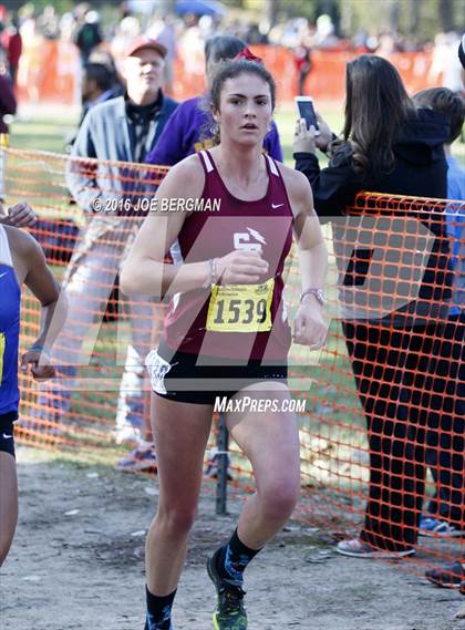 Thumbnail 2 in CIF State Cross Country Championships (D4 Girls Race) photogallery.