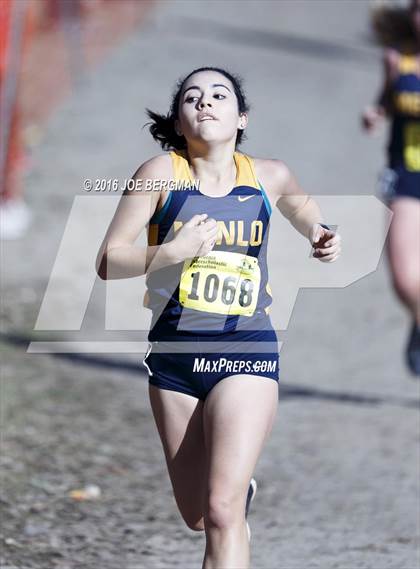 Thumbnail 1 in CIF State Cross Country Championships (D4 Girls Race) photogallery.