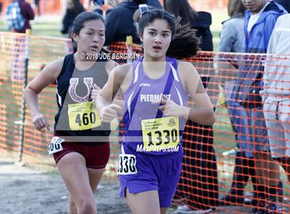 Thumbnail 1 in CIF State Cross Country Championships (D4 Girls Race) photogallery.