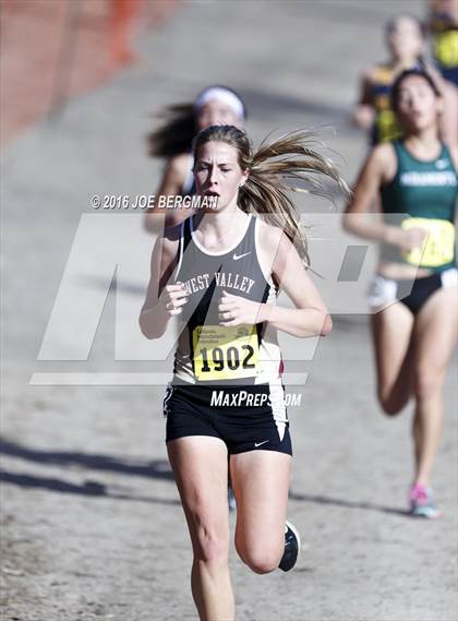 Thumbnail 1 in CIF State Cross Country Championships (D4 Girls Race) photogallery.