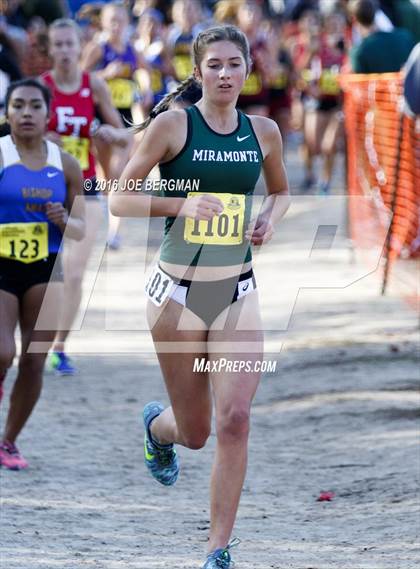 Thumbnail 1 in CIF State Cross Country Championships (D4 Girls Race) photogallery.