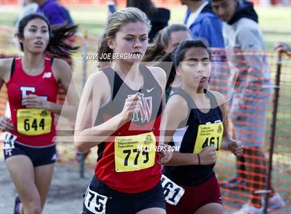 Thumbnail 1 in CIF State Cross Country Championships (D4 Girls Race) photogallery.