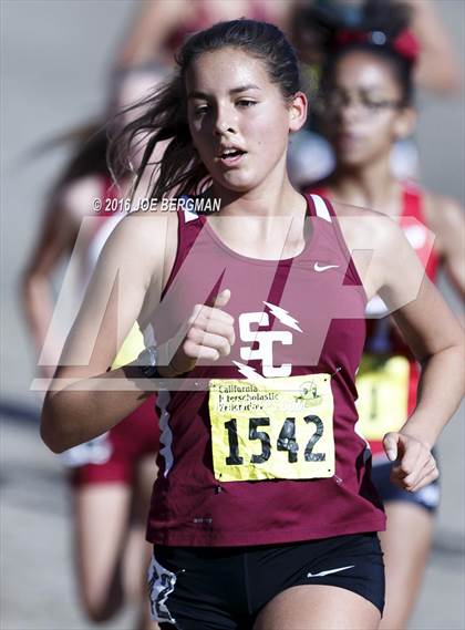 Thumbnail 3 in CIF State Cross Country Championships (D4 Girls Race) photogallery.