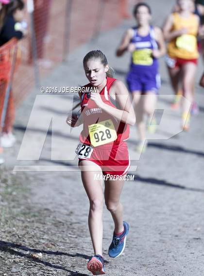 Thumbnail 1 in CIF State Cross Country Championships (D4 Girls Race) photogallery.