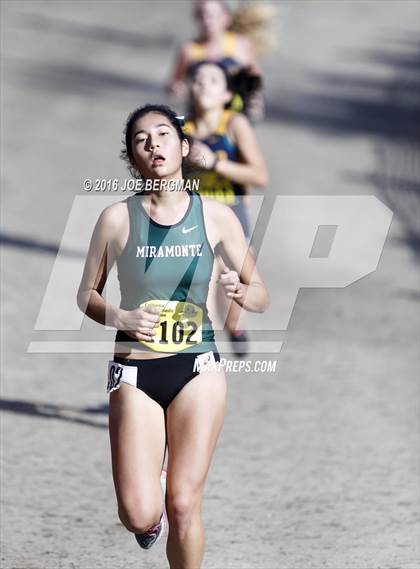 Thumbnail 2 in CIF State Cross Country Championships (D4 Girls Race) photogallery.