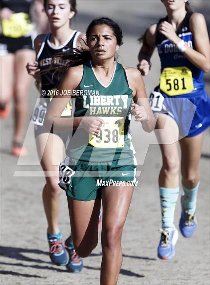 Thumbnail 2 in CIF State Cross Country Championships (D4 Girls Race) photogallery.