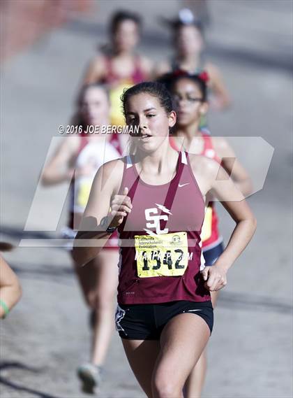 Thumbnail 2 in CIF State Cross Country Championships (D4 Girls Race) photogallery.