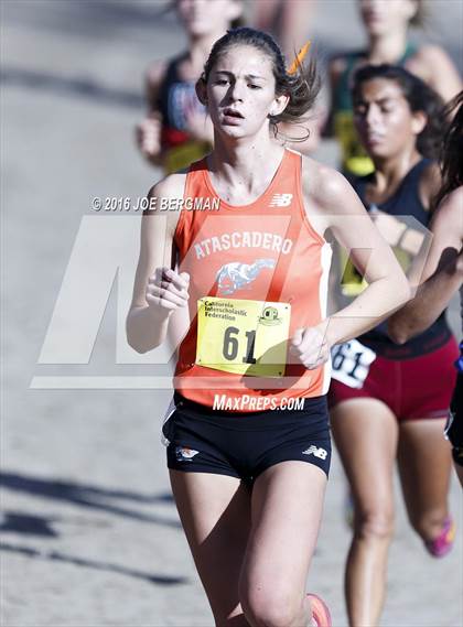 Thumbnail 1 in CIF State Cross Country Championships (D4 Girls Race) photogallery.