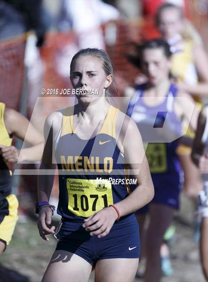 Thumbnail 1 in CIF State Cross Country Championships (D4 Girls Race) photogallery.