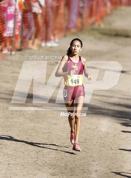 Thumbnail 1 in CIF State Cross Country Championships (D4 Girls Race) photogallery.