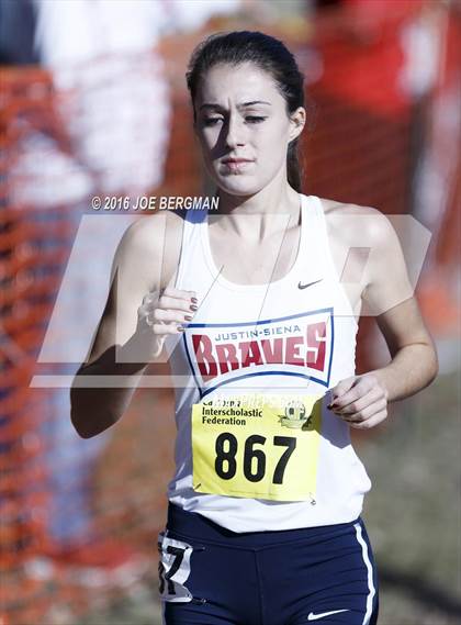 Thumbnail 3 in CIF State Cross Country Championships (D4 Girls Race) photogallery.