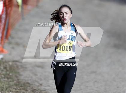 Thumbnail 1 in CIF State Cross Country Championships (D4 Girls Race) photogallery.