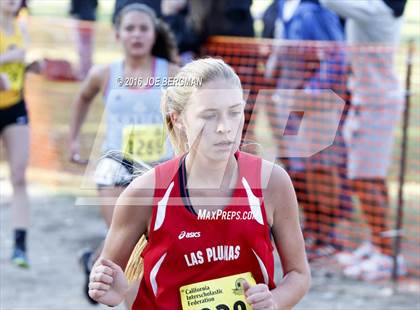 Thumbnail 1 in CIF State Cross Country Championships (D4 Girls Race) photogallery.