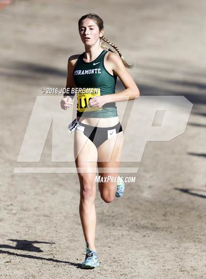 Thumbnail 2 in CIF State Cross Country Championships (D4 Girls Race) photogallery.