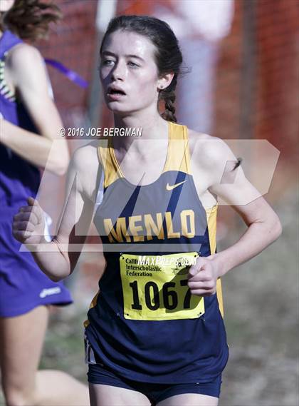 Thumbnail 2 in CIF State Cross Country Championships (D4 Girls Race) photogallery.