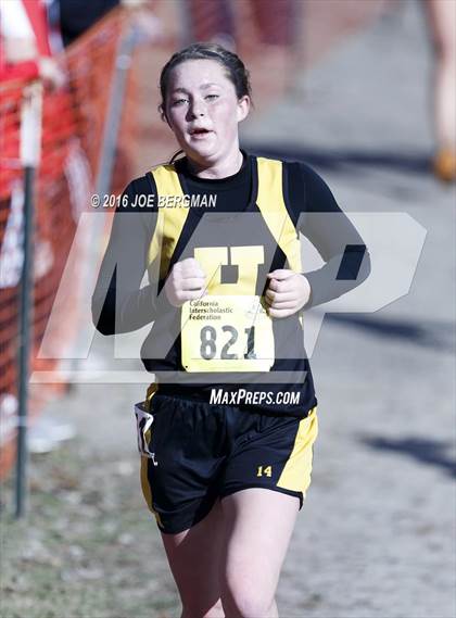 Thumbnail 1 in CIF State Cross Country Championships (D4 Girls Race) photogallery.