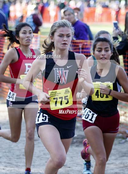 Thumbnail 2 in CIF State Cross Country Championships (D4 Girls Race) photogallery.