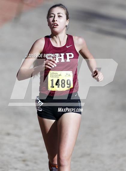 Thumbnail 2 in CIF State Cross Country Championships (D4 Girls Race) photogallery.