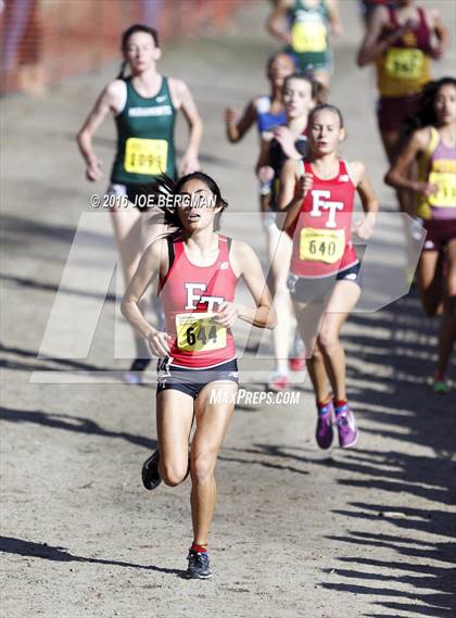 Thumbnail 1 in CIF State Cross Country Championships (D4 Girls Race) photogallery.