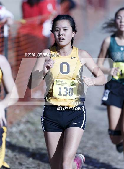 Thumbnail 2 in CIF State Cross Country Championships (D4 Girls Race) photogallery.